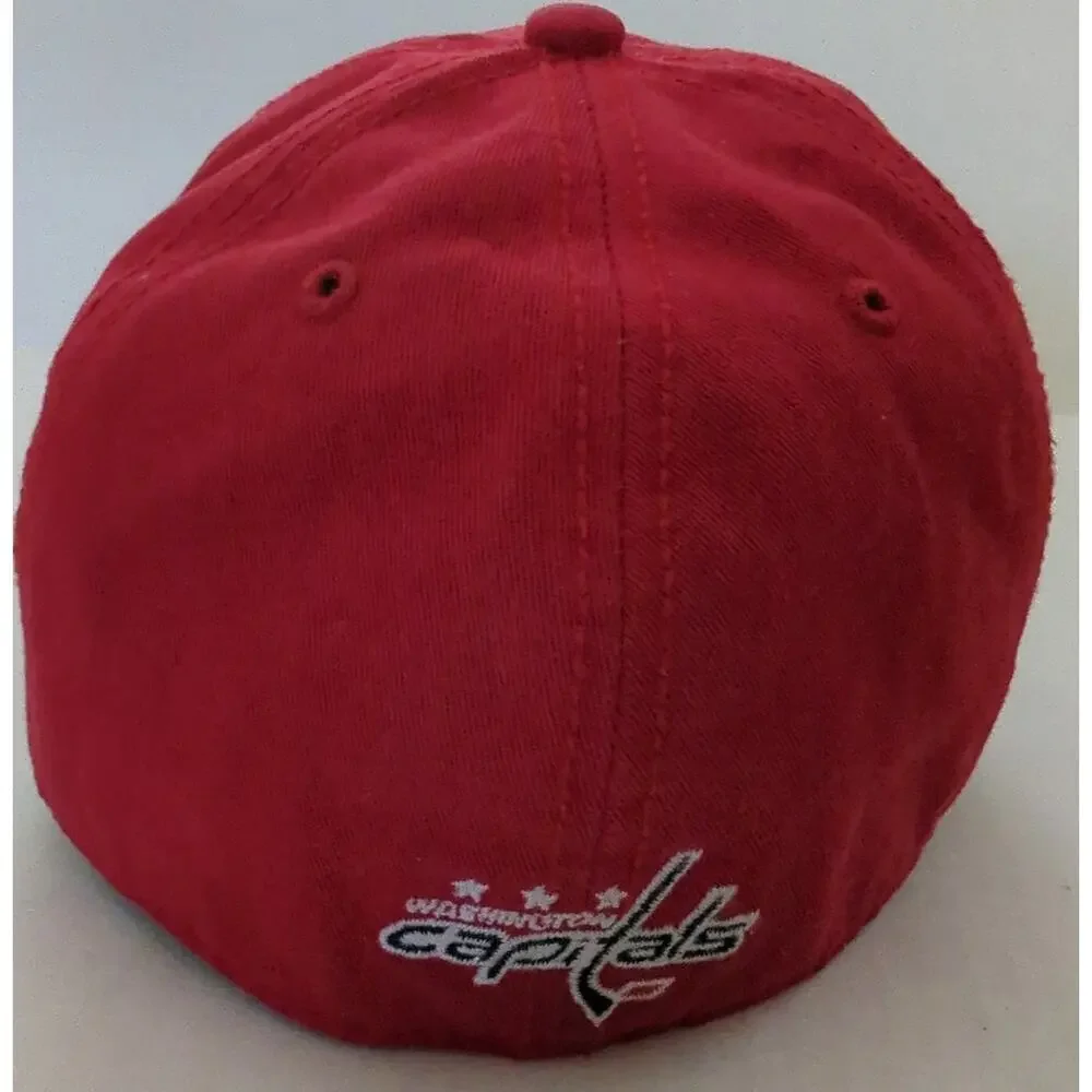 '47 Washington Capitals Red White Black Emboidered Logo NHL Cap Size Medium